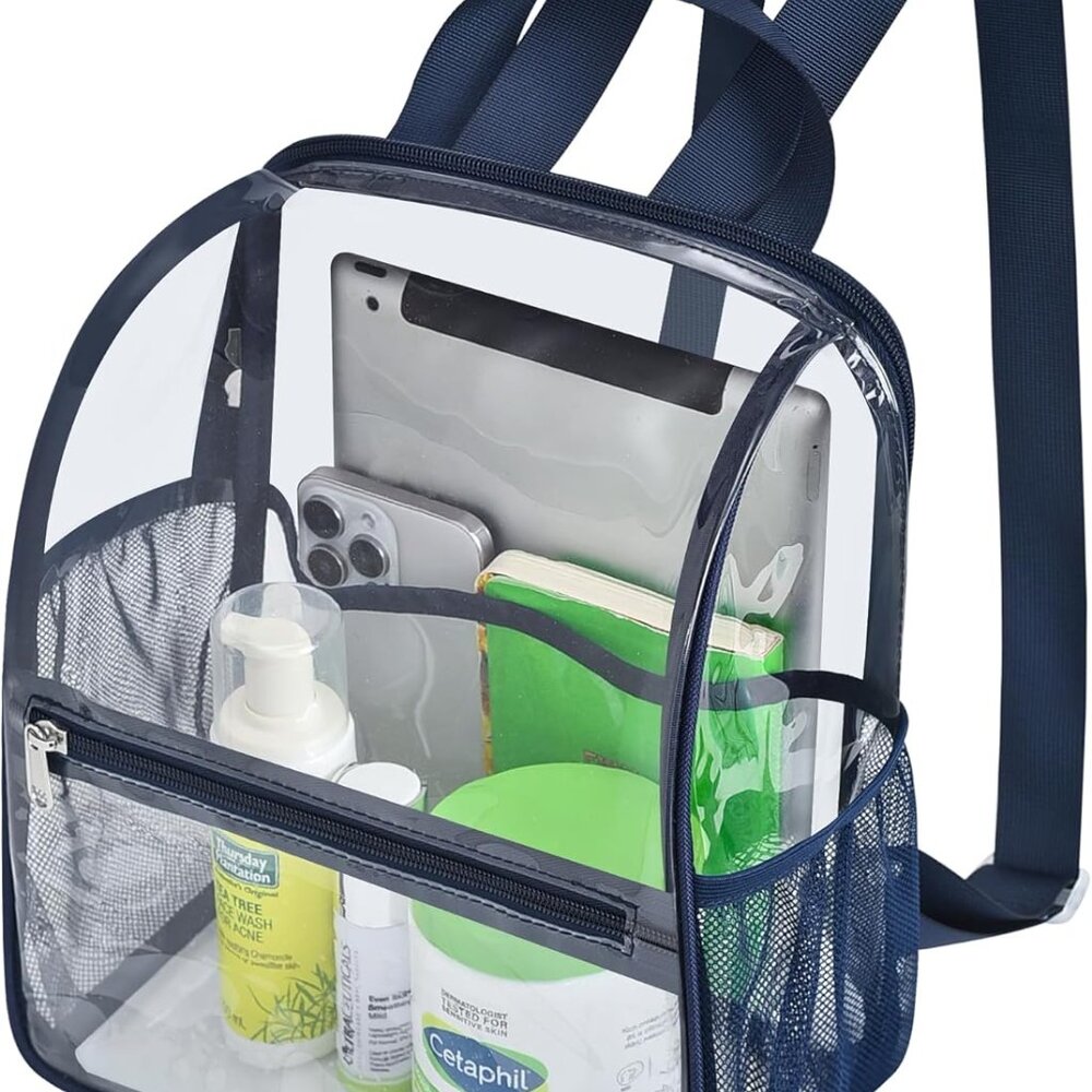 Small Clear Backpack, Stadium Approved 12x12x6 Cl… - image 7